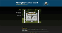 Desktop Screenshot of abidinglifechurch.com