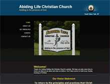 Tablet Screenshot of abidinglifechurch.com